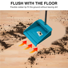 Long Handle Dustpan and Brush 2 Piece Set for Sweeping Cleaning Home Office, Supdi