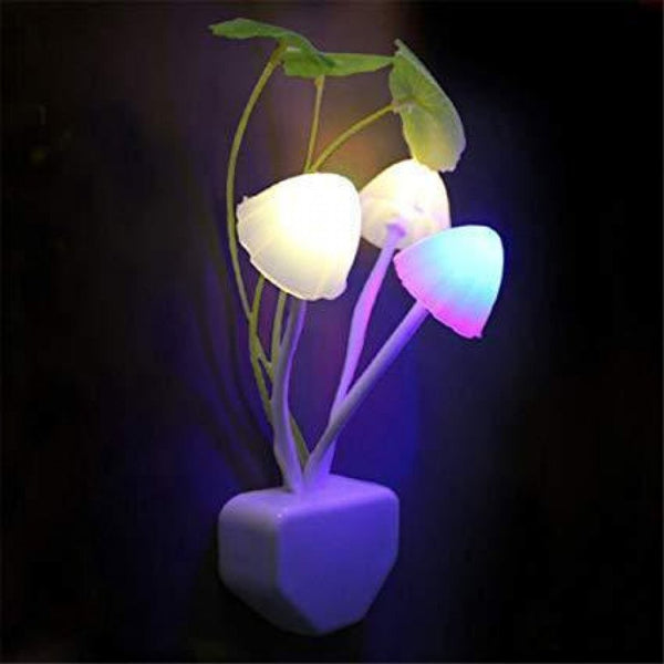 Fancy Color Changing Led Mushroom Night Light Kids Beautiful Color Led Illumination Automatic Onoff Light Sensor Night Lamp