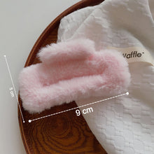 Big-Size Soft Faux Fur Hair Claw Clips (12 Pc)