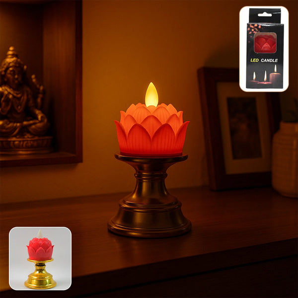 Lotus Shape LED Flameless Candle